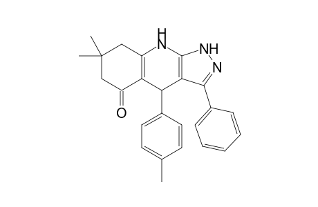 7,7-Dimethyl-4-(4-methylphenyl)-3-phenyl-1,4,6,7,8,9-hexahydro-1H-pyrazolo[3,4-b]quinolin-5-one