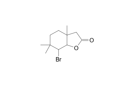 7-Bromanyl-3a,6,6-trimethyl-4,5,7,7a-tetrahydro-3H-1-benzofuran-2-one