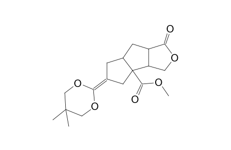 Methyl octahydro-5-[5',5'-dimethyl-1',3'-dioxan-2'-ylidene]-1-oxo-pentaleno[1,2-c]furan-3b(1H)-carboxylate