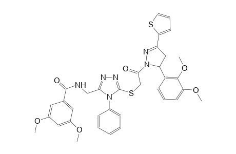 benzamide, N-[[5-[[2-[5-(2,3-dimethoxyphenyl)-4,5-dihydro-3-(2-thienyl)-1H-pyrazol-1-yl]-2-oxoethyl]thio]-4-phenyl-4H-1,2,4-triazol-3-yl]methyl]-3,5-dimethoxy-