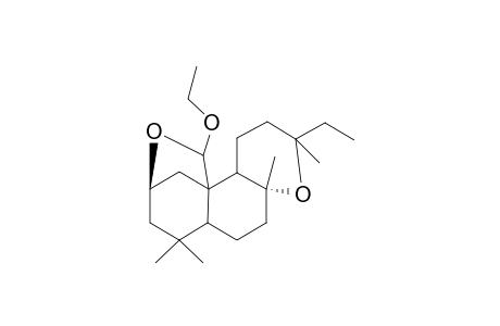 2.beta.,20:8.alpha.,13-diepoxy-20.xi.-ethoxylabdane