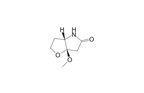 1-Aza-4-methoxy-5-oxa-2-oxobicyclo[3.3.0(4,8)]octane