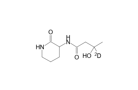 (+)-3-(3-Hydroxy-(3-2H)-butyrylamino)-2-piperidone