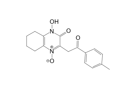 Quinoxaline-2(1H)-one, 5,6,7,8-tetrahydro-1-hydroxy-3-[2-oxo-2-(4-tolyl)ethyl]-, 4-oxide