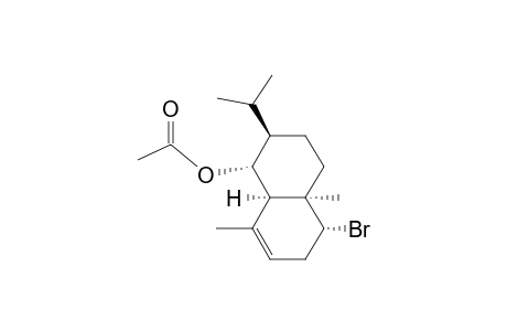 1-Naphthalenol, 5-bromo-1,2,3,4,4a,5,6,8a-octahydro-4a,8-dimethyl-2-(1-methylethyl)-, acetate, [1R-(1.alpha.,2.beta.,4a.alpha.,5.alpha., 8a.alpha.)]-