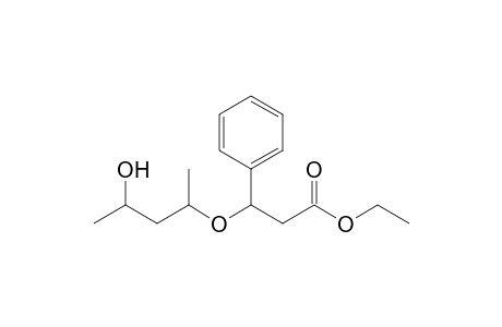Ethyl 3-(4-hydroxypent-2-yloxy)-3-phenylpropanoate