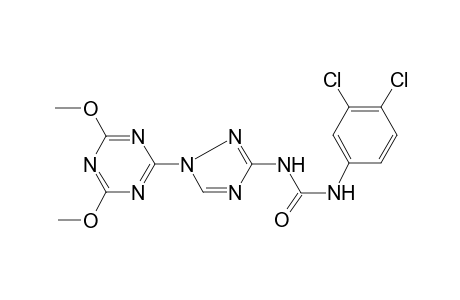 1-(3,4-Dichloro-phenyl)-3-[1-(4,6-dimethoxy-[1,3,5]triazin-2-yl)-1H-[1,2,4]triazol-3-yl]-urea