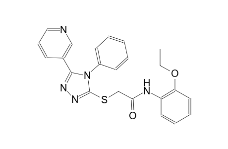 N-(2-ethoxyphenyl)-2-{[4-phenyl-5-(3-pyridinyl)-4H-1,2,4-triazol-3-yl]sulfanyl}acetamide