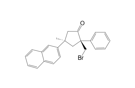 (2R,4R)-2-(bromomethyl)-4-methyl-4-(naphthalen-1-yl)-2-phenylcyclopentan-1-one