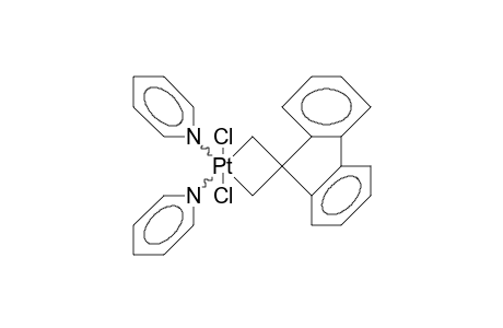 1,1-Dipyridino-1,1-dichloro-(spiro(3,9')-fluorenyl)-1-platina-cyclobutane