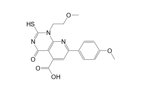 pyrido[2,3-d]pyrimidine-5-carboxylic acid, 1,4-dihydro-2-mercapto-1-(2-methoxyethyl)-7-(4-methoxyphenyl)-4-oxo-