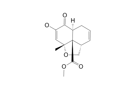 (8a,8b-cis) 8b-methoxycarbonyl-7-hydroxy-8a-methyl-2a,5,5a,6,8a,8b-hexahydro-2H-naphtho[1,8-bc]furan-6-one