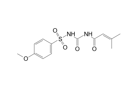 1-(p-methoxyphenyl)sulfonyl-3-(3-methylcrotonyl)urea