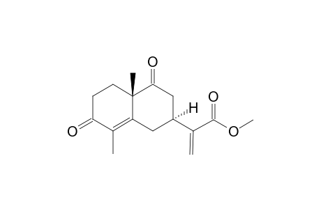 2-[(2S,4aS)-4,7-diketo-4a,8-dimethyl-2,3,5,6-tetrahydro-1H-naphthalen-2-yl]acrylic acid methyl ester