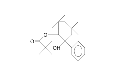 5-Hydroxy-1,3,3,4',4'-pentamethyl-5-phenyl-bicyclo(4.2.1)nonane-7-spiro-2'-(tetrahydro-furan)-5'-one