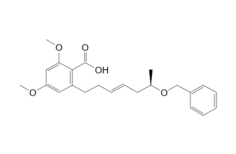 2,4-Dimethoxy-6-[(E,6R)-6-phenylmethoxyhept-3-enyl]benzoic acid