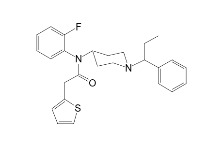 N-2-Fluorophenyl-2-(thiophen-2-yl)-N-[1-(1-phenylpropyl)piperidin-4-yl]acetamide