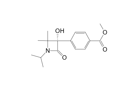N-Isopropyl-3-(4-methoxycarbonylphenyl)-3-hydroxy-4,4-dimethylazetidine-2-one