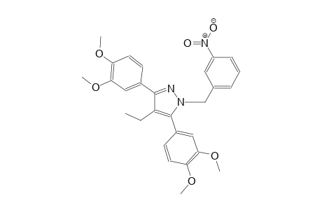 3,5-bis(3,4-dimethoxyphenyl)-4-ethyl-1-(3-nitrobenzyl)-1H-pyrazole