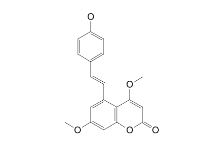 5-(4-HYDROXYPHENETHENYL)-4,7-DIMETHOXYCOUMARIN