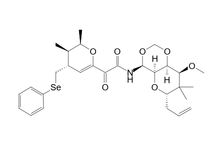 (1S,5S,6R,8S,10S)-5-{[(2R,3R,4R)-2,3-Dimethyl-4-phenylselanylmethyl-3,4-dihydro-2H-pyran-6-yl]oxoethanamido}-10-methoxy-9,9-dimethyl-8-(prop-2-enyl)-2,4,7-trioxabicyclo[4.4.0]decane