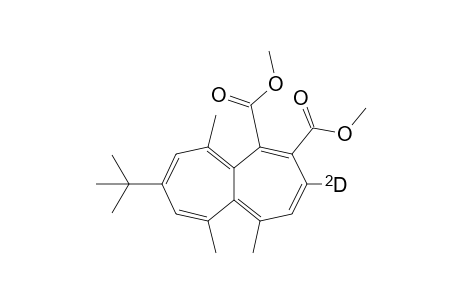 Dimethyl 8-(t-butyl)-1,6,10-trimethyl-3-deuterioheptalene-4,5-dicarboxylate