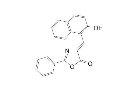 (4Z)-4-[(2-hydroxy-1-naphthalenyl)methylidene]-2-phenyl-5-oxazolone
