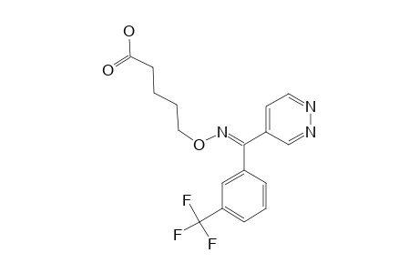 5-[[pyridazin-4-yl-[3-(trifluoromethyl)phenyl]methylene]amino]oxyvaleric acid