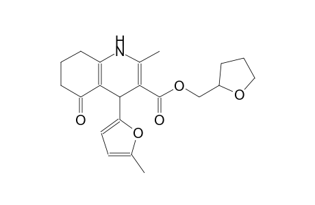 2-Methyl-4-(5-methyl-2-furanyl)-5-oxo-4,6,7,8-tetrahydro-1H-quinoline-3-carboxylic acid 2-oxolanylmethyl ester