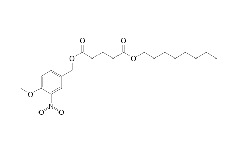 Glutaric acid, 3-nitro-4-methoxybenzyl octyl ester