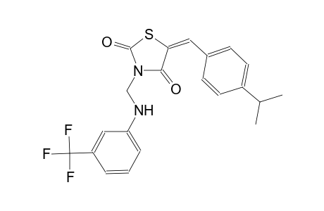 2,4-thiazolidinedione, 5-[[4-(1-methylethyl)phenyl]methylene]-3-[[[3-(trifluoromethyl)phenyl]amino]methyl]-, (5E)-