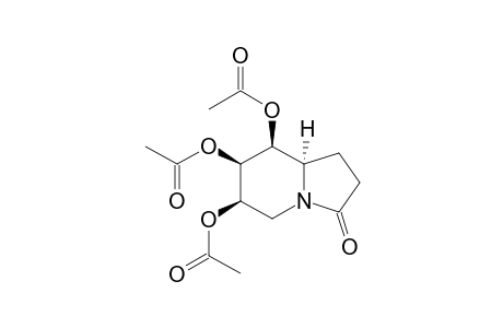 3(2H)-Indolizinone, 6,7,8-tris(acetyloxy)hexahydro-, [6R-(6.alpha.,7.alpha.,8.alpha.,8a.beta.)]-
