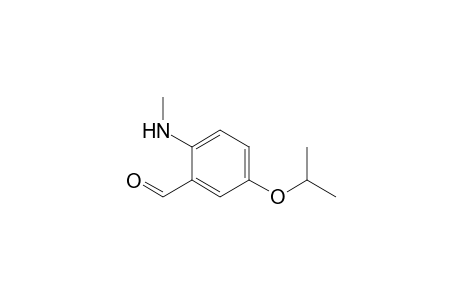 Benzaldehyde, 2-(methylamino)-5-(1-methylethoxy)-