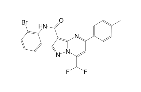 N-(2-bromophenyl)-7-(difluoromethyl)-5-(4-methylphenyl)pyrazolo[1,5-a]pyrimidine-3-carboxamide