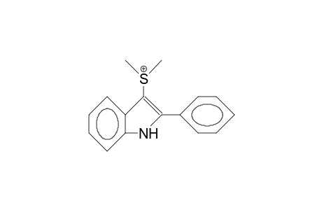 2-Phenyl-1H-indol-3-yl-dimethylsulfonium cation