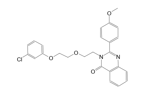3-{2-[2-(3-chlorophenoxy)ethoxy]ethyl}-2-(4-methoxyphenyl)-4(3H)-quinazolinone