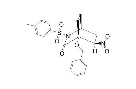 4-(Benzyloxy)-2-(4'-methylbenzenesulfonyl)-5-exo-nitro-3-oxo-2-azabicyclo[2.2.2]oct-7-ene