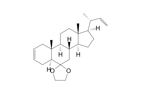 (20S)-6,6-Ethylendioxy-20-ethenyl-5.alpha.-pregn-2-en-6-one