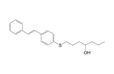 1-[4-[(E)-styryl]phenyl]sulfanylheptan-4-ol