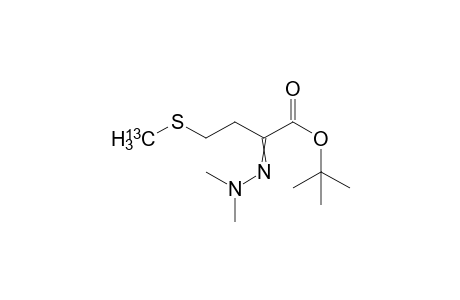 tert-Butyl 2-(2,2-N-dimethylhydrazono)-4-(13C-methylthio)butanoate