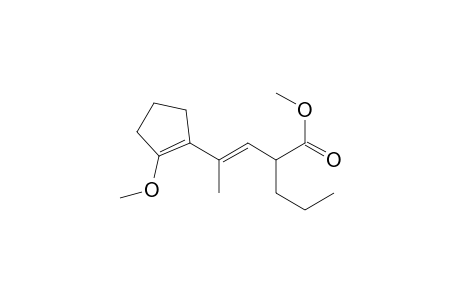 Methyl 2-n-propyl-4-[2-(methoxy)cyclopenten-1-yl]pent-3-enoate