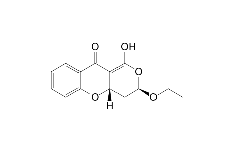 cis-3-Ethoxy-4,4a-dihydro-1-hydroxy-3H,10H-pyrano[4,3-b][1]benzopyran-10-one