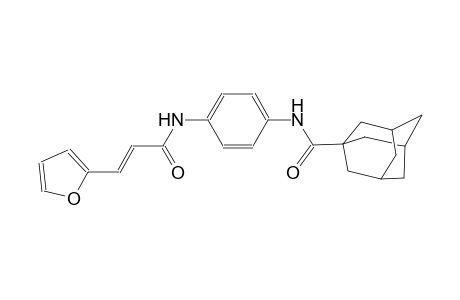N-(4-{[(2E)-3-(2-furyl)-2-propenoyl]amino}phenyl)-1-adamantanecarboxamide