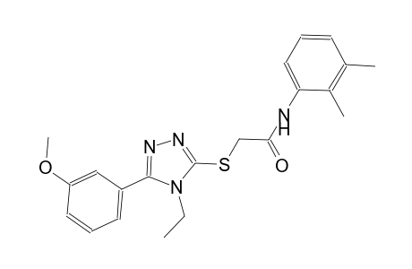 N-(2,3-dimethylphenyl)-2-{[4-ethyl-5-(3-methoxyphenyl)-4H-1,2,4-triazol-3-yl]sulfanyl}acetamide