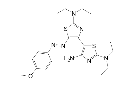 4-Amino-2-(diethylamino)-5-{2-(diethylamino)-5-(4-methoxyphenylazo)thiazol-4-yl}thiazole