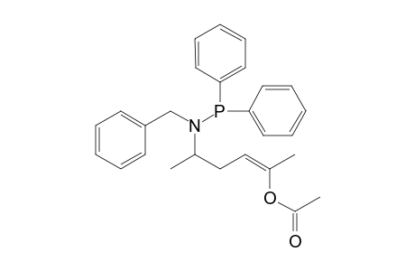 2-Acetoxy-5-[benzyl(diphenylphosphinous)amidyl]-hex-2-ene