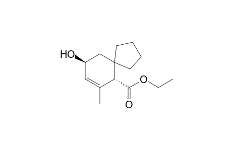 trans-9-hydroxy-7-methylspiro[4.5]dec-7-ene-6-carboxylic acid ethyl ester