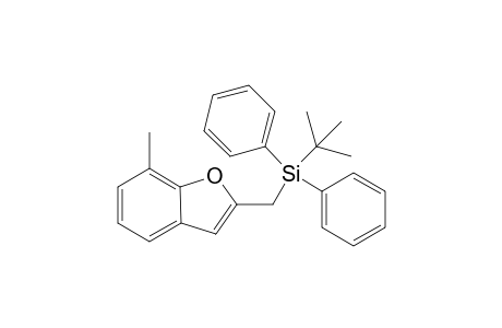 2-(tert-Butyldiphenylsilylmethyl)-7-methylbenzofuran