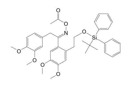 anti-O-Acetyl .alpha.-(3,4-Dimethoxybenzyl)-2-[2-[(tert-butyldiphenylsilyl)oxy]ethyl]-4,5-dimethoxybenzaldehyde Oxime