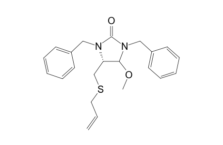 (4R)-4-[(Allylthio)methyl]-1,3-dibenzyl-5-methoxyimidazolidin-2-one